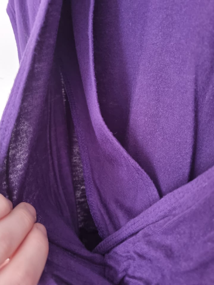 AnneeMatthew size M purple short sleeve v neck dress - access