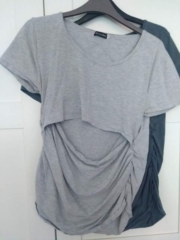 14 XL grey and dark grey short sleeve bf tops Pentelka