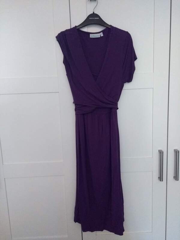 M/14 JoJo Maman Bebe purple wrap dress bf
